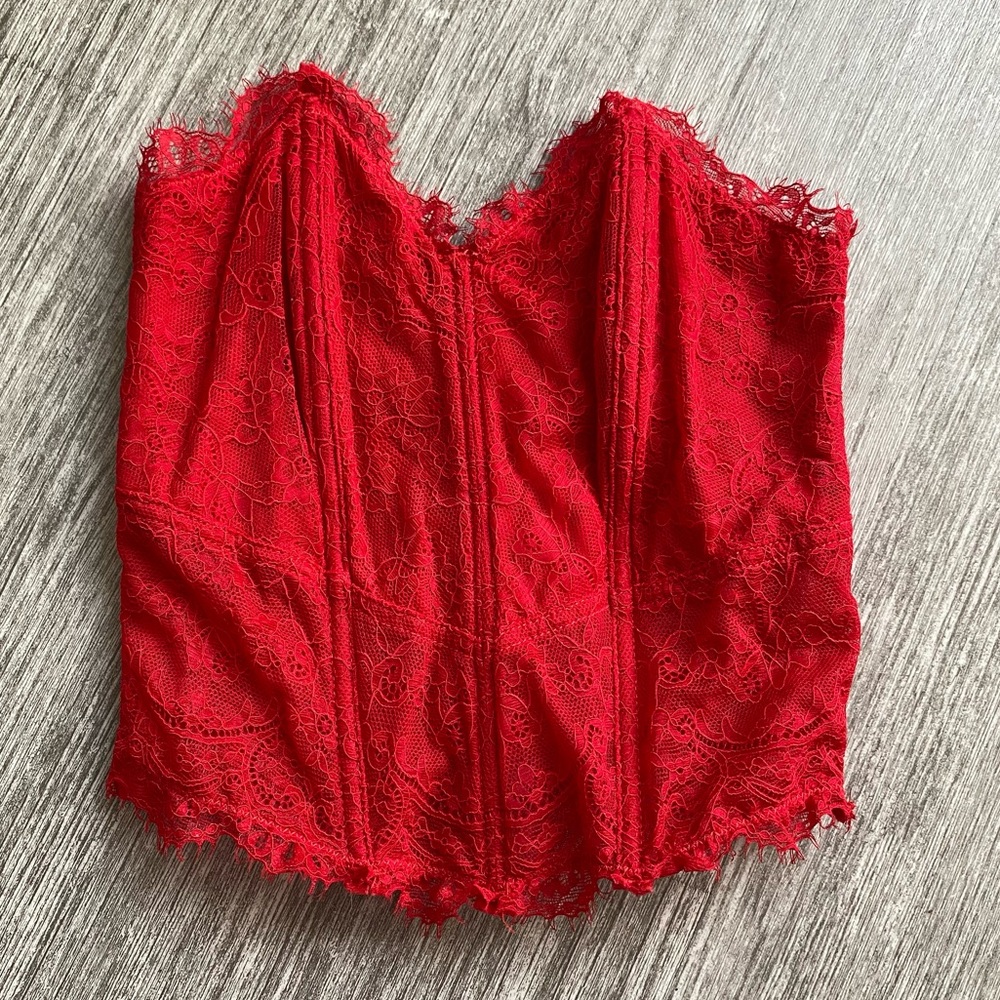 Forever 21 Strapless Corset Top